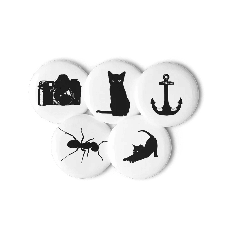 Minimalist Icon Pin Set – Pack of 5 product image (6)