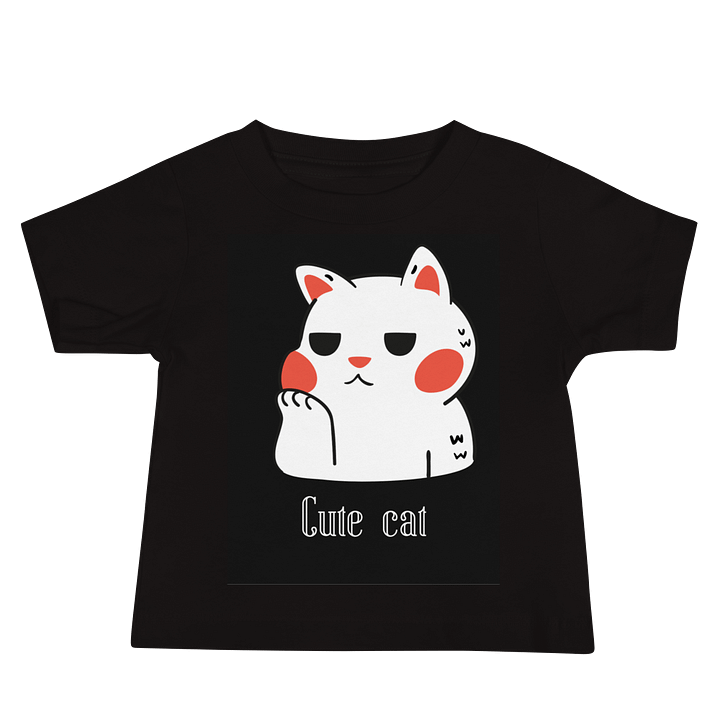 Playful Pondering Cat Baby Tee product image (2)