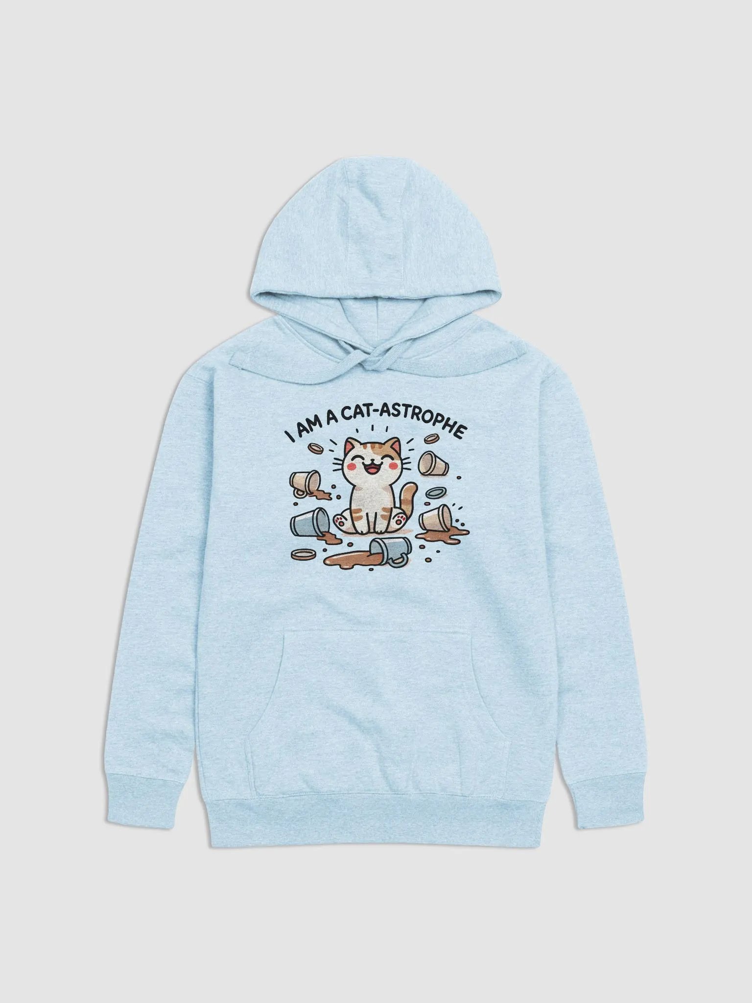 I am a cat-astrophe hoodie product image (1)
