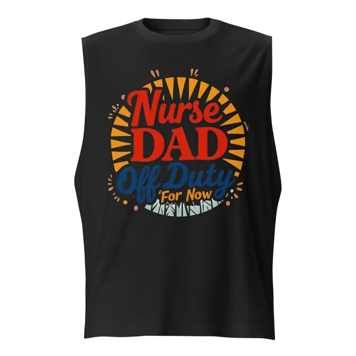 Nurse Dad Off Duty Muscle Tank product image (1)