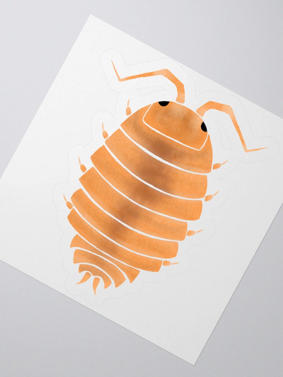 Orange Powder Isopod sticker product image (8)