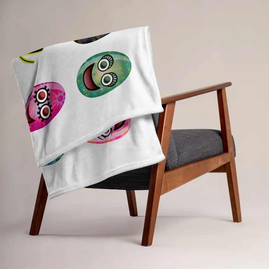 Happy Easter Egg Throw Blanket product image (15)