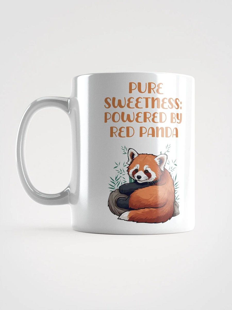 Pure Sweetness: Powered By Red Panda - Cute Animal Design White Mug product image (16)