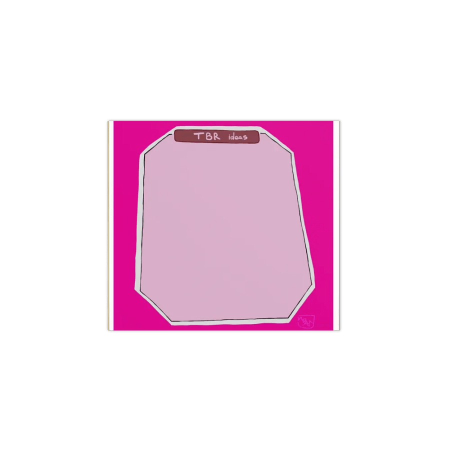 Notepad (TBR ideas pink) product image (1)