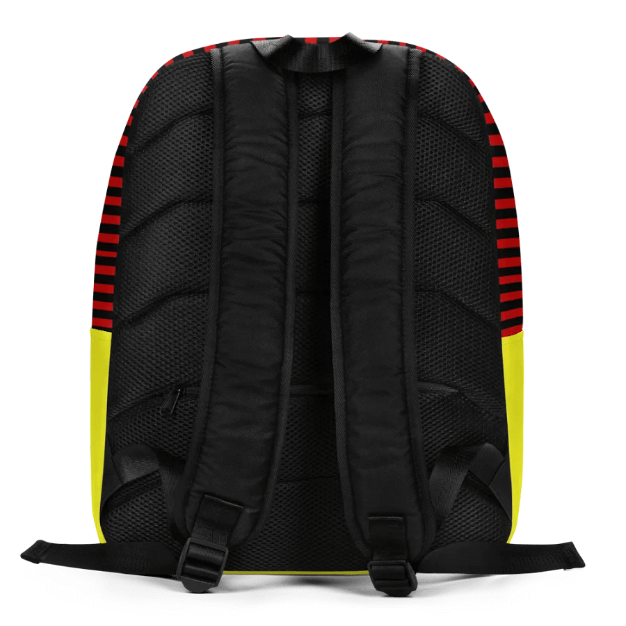 White Electric Tiger on Black and Yellow - Backpack product image (5)