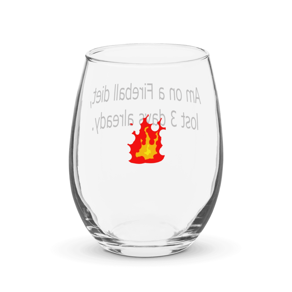 Fireball Diet Wineglass product image (3)