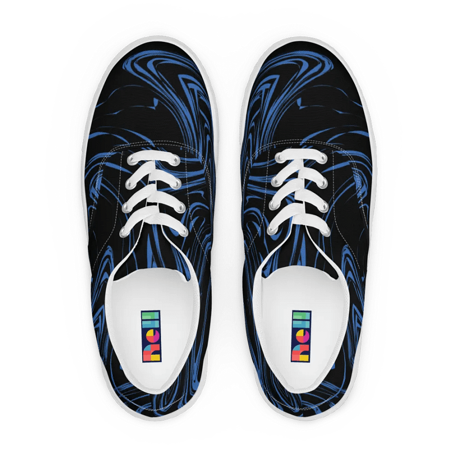 Marbled Blue Women's Lace-Up Shoes product image (1)