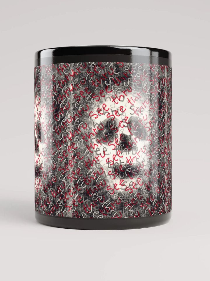 See thru black glossy mug product image (1)