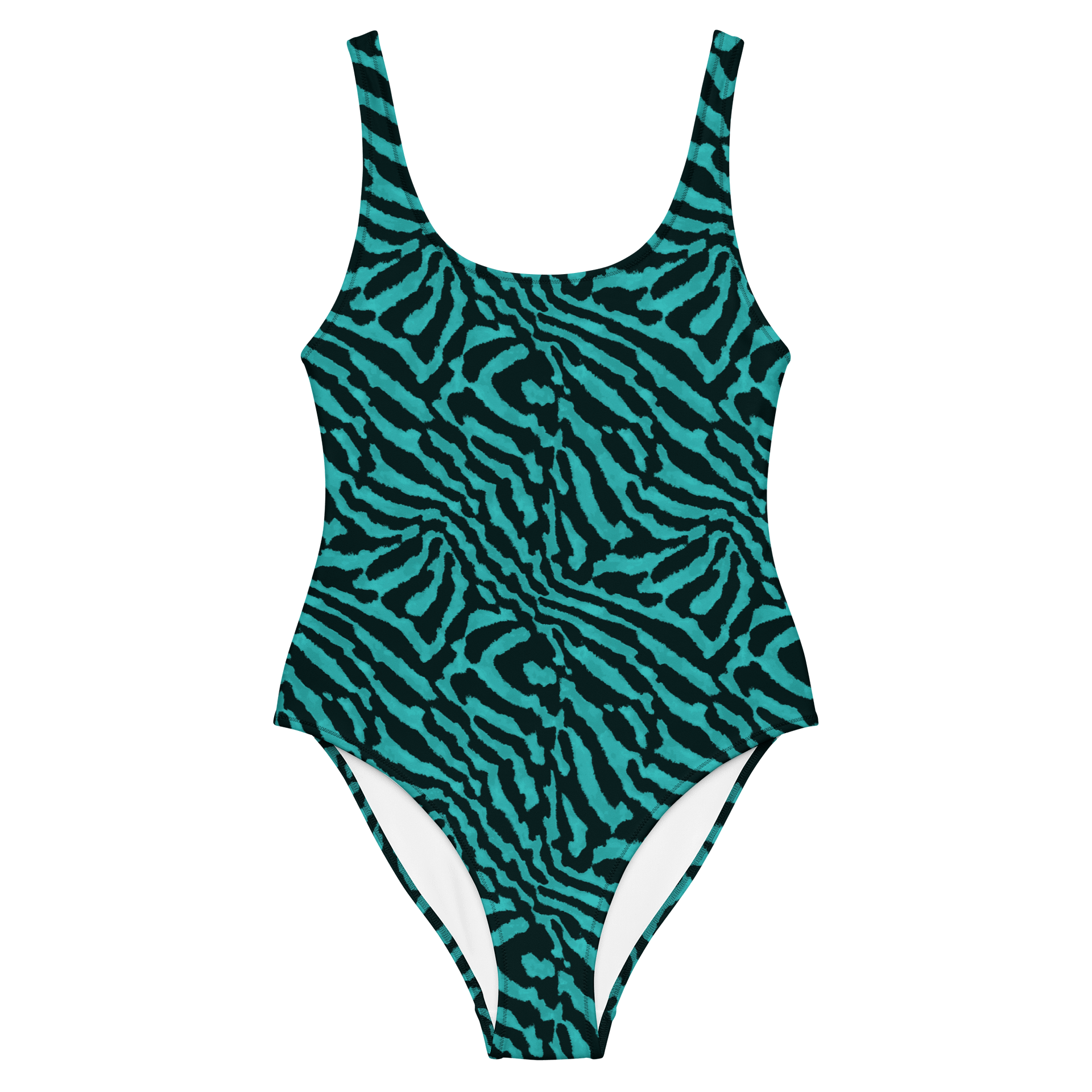 Teal Zebra Swimsuit product image (2)