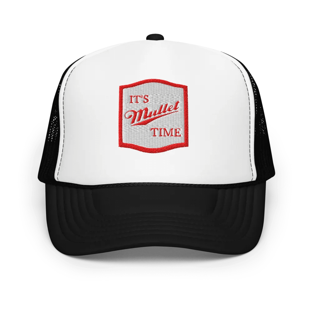 MULLET TIME Foam Trucker Hat product image (1)
