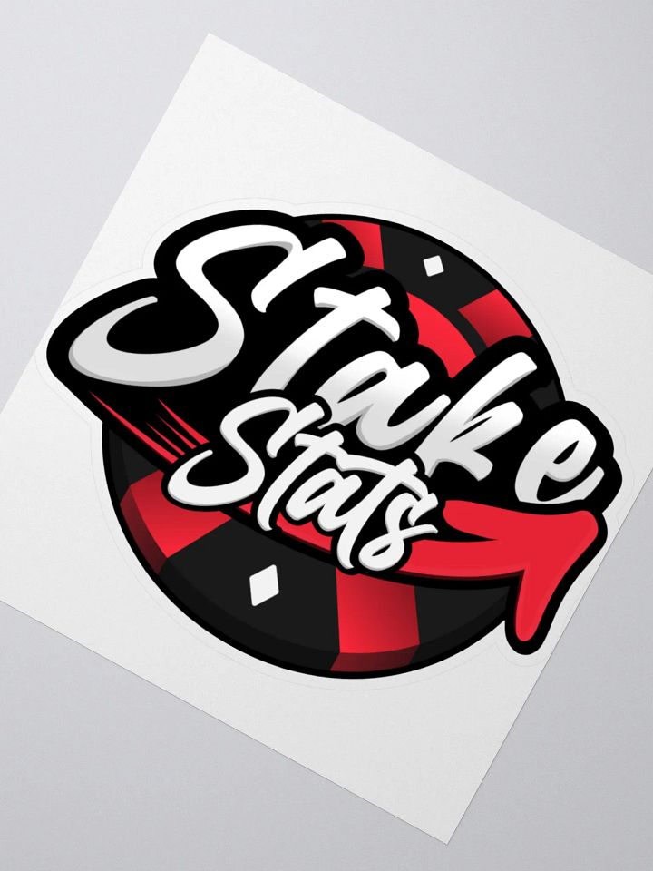 Stake Stats Chip Sticker - Red product image (2)