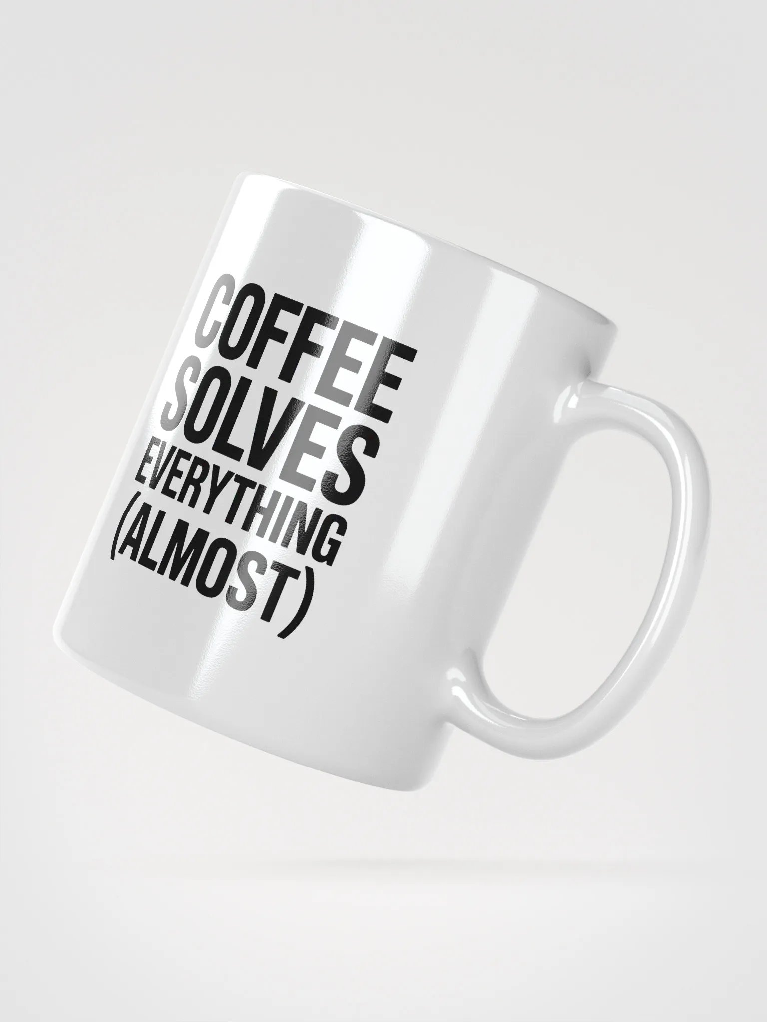 Coffee Solves Everything (Almost) Mug | Funny Coffee Mug product image (2)