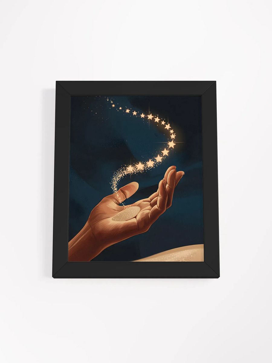 Guiding Stars Hand Art | Cosmic Inspiration Night Sky Print product image (1)