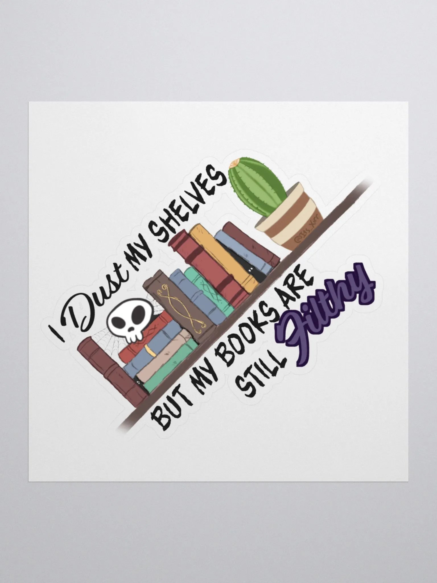 #Booktok - Dusty Shelves Sticker product image (2)
