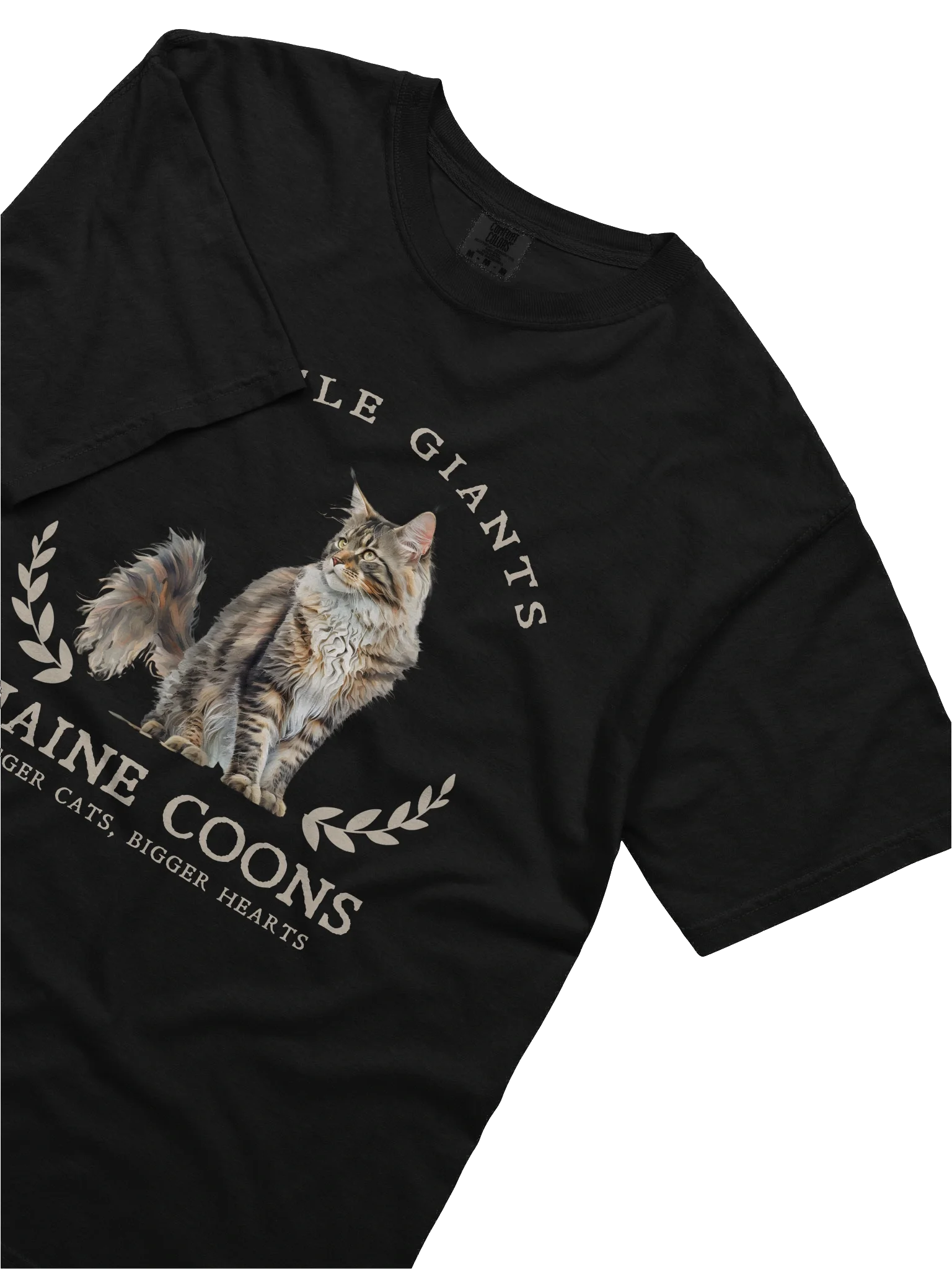 Gentle Giants Maine Coon Shirt - Relaxed Fit Heavyweight Unisex Cotton T-Shirt product image (10)