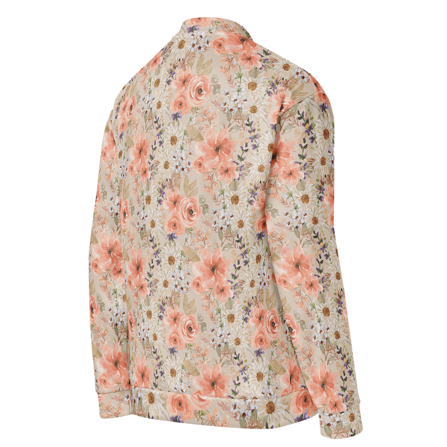 Orange Flowers Bomber Jacket product image (4)