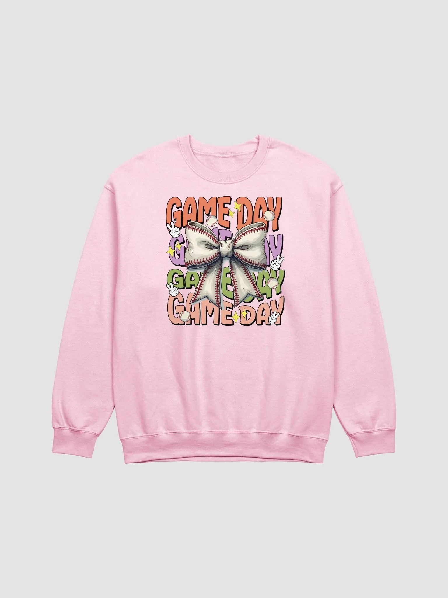 Game Day Bow Baseball Sweatshirt product image (7)