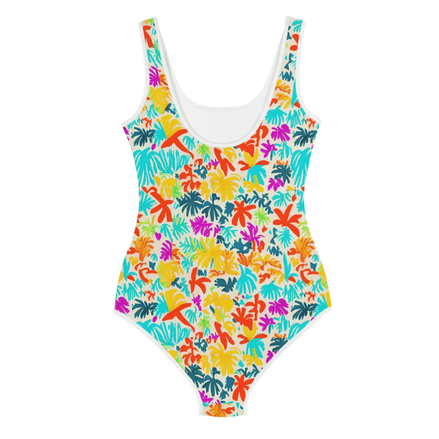 Floral Fun Blooms All Summer: All-Over Print Youth Swimsuit product image (12)