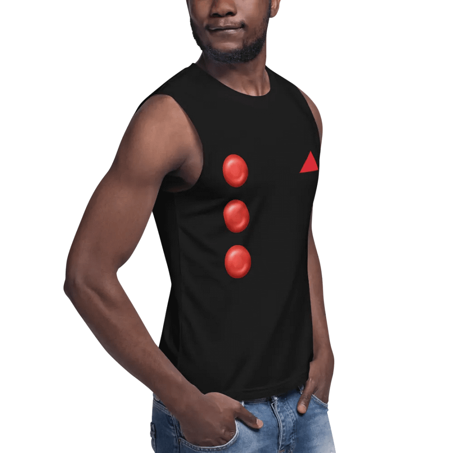 Red Button and Hankie Muscle Tank product image (9)