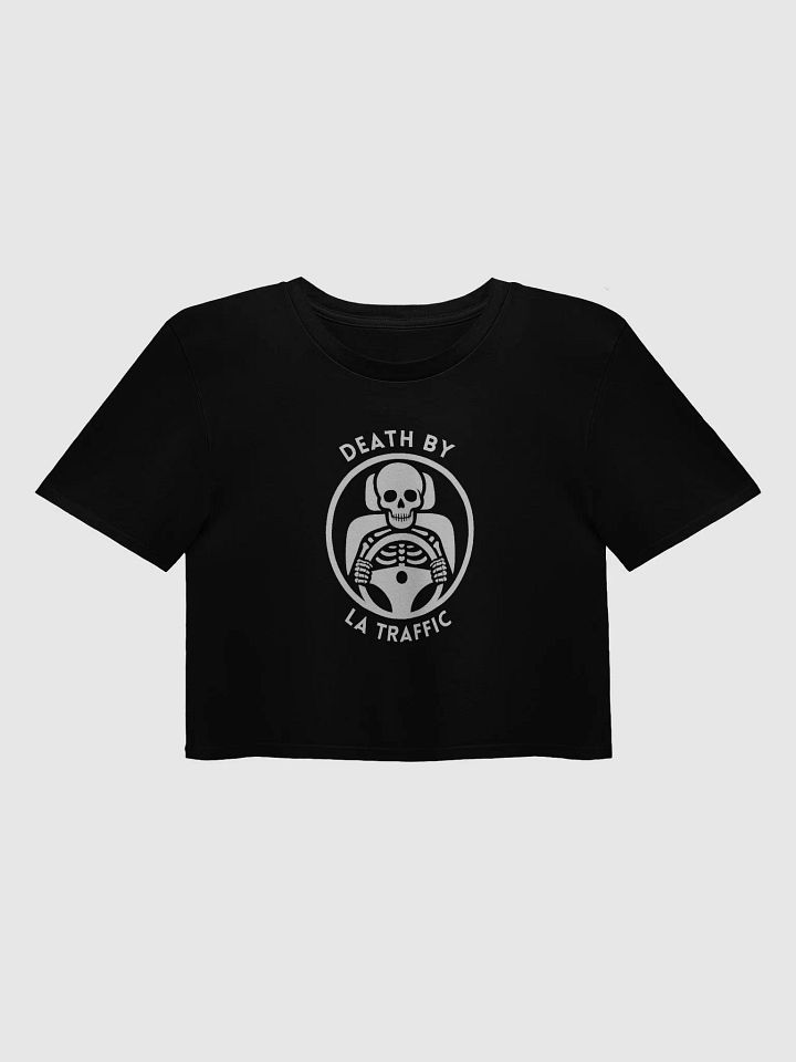 Death by LA Traffic Black Crop Top - High-End Quality Fabric product image (1)