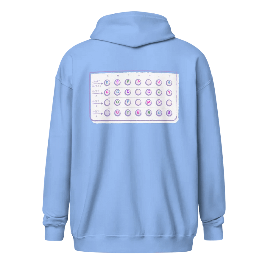 KEEP UR GOD OUT OF MY UTERUS Zipper Hoodie product image (2)