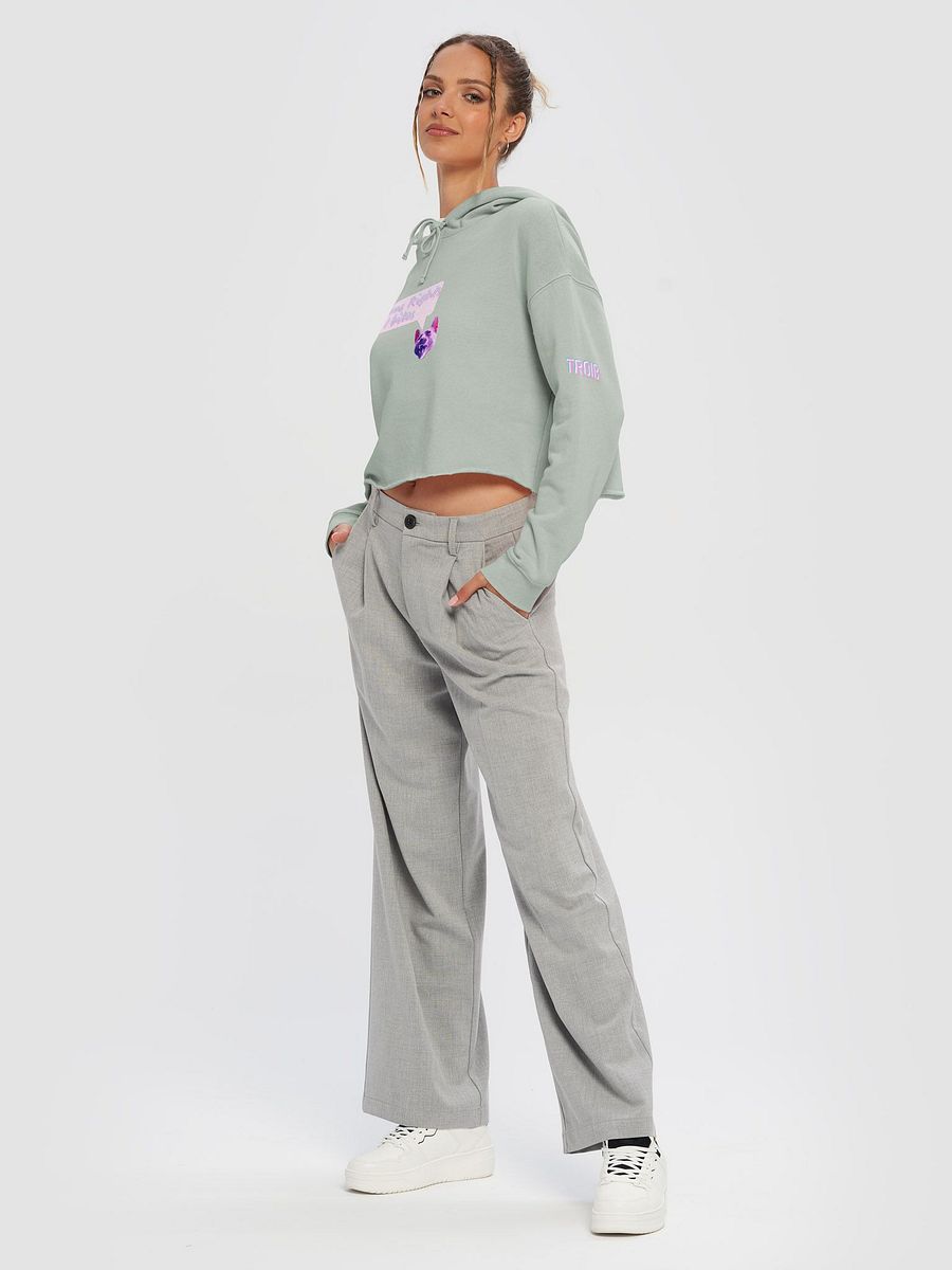 TROIB Cropped Hoodie in pink quote product image (15)