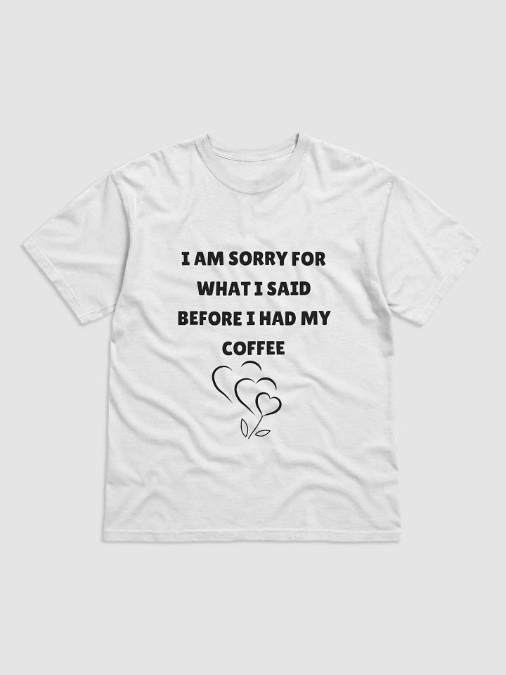 I AM SORRY T-SHIRT (BLACK) product image (65)