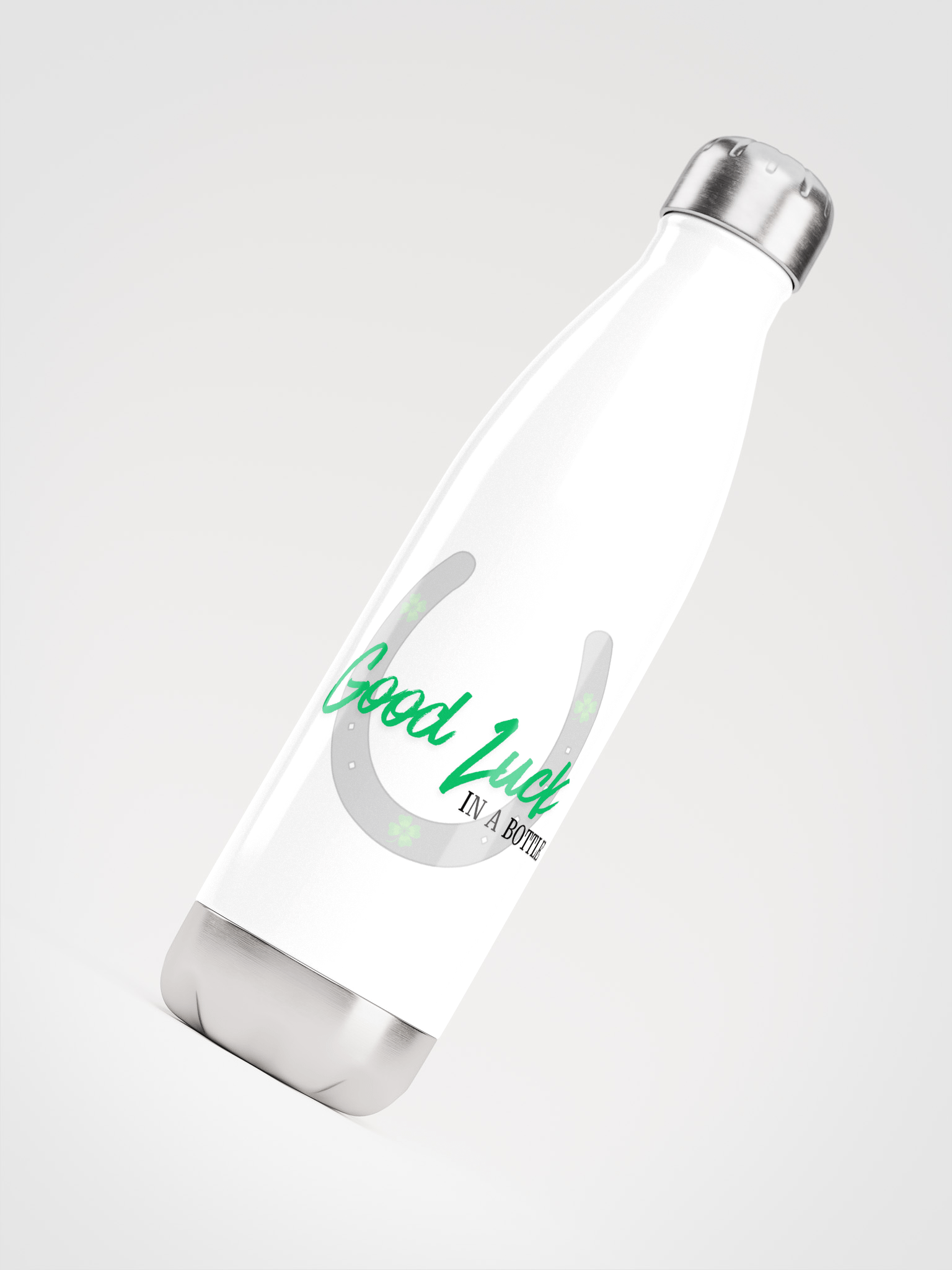 The "Good Luck in a Bottle" Stainless Steel Water Bottle product image (4)