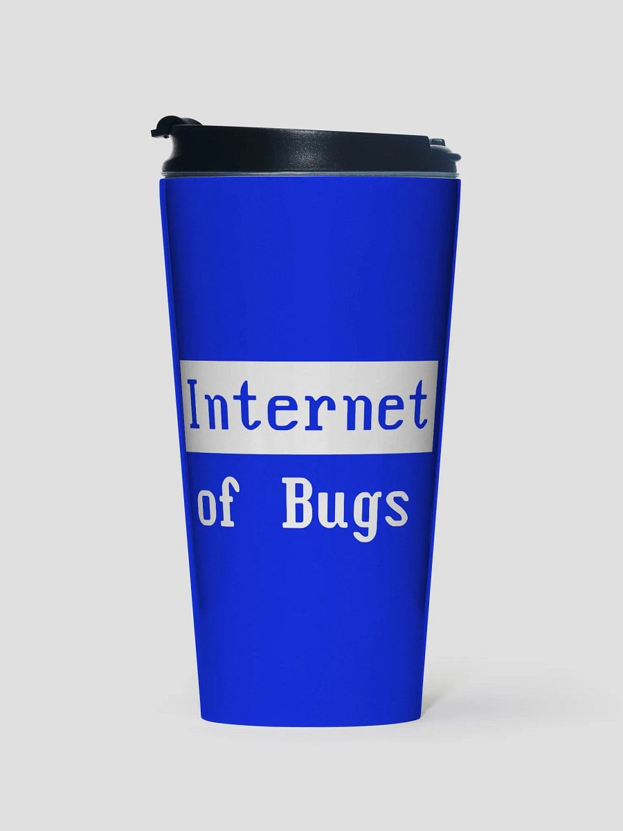 Internet Of Bugs Blue Travel Cup product image (1)
