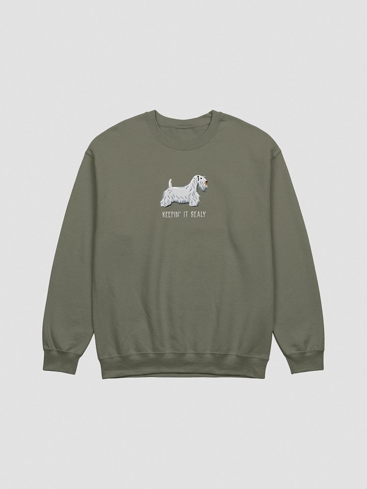 Keepin' It Sealy Sweatshirt (Embroidered) of a Sealyham Terrier(White) product image (10)