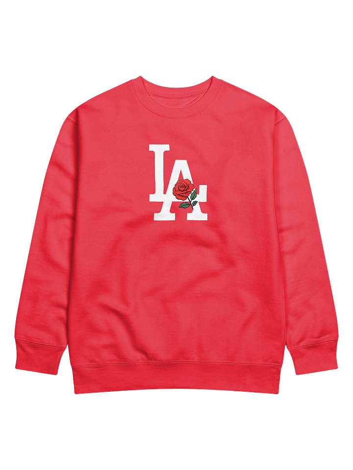 LA Red Rose Premium Crewneck Sweatshirt product image (1)