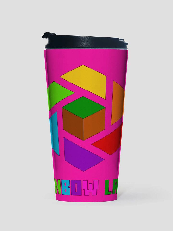 Rainbow Land Pink Stainless Steel Travel Mug product image (2)