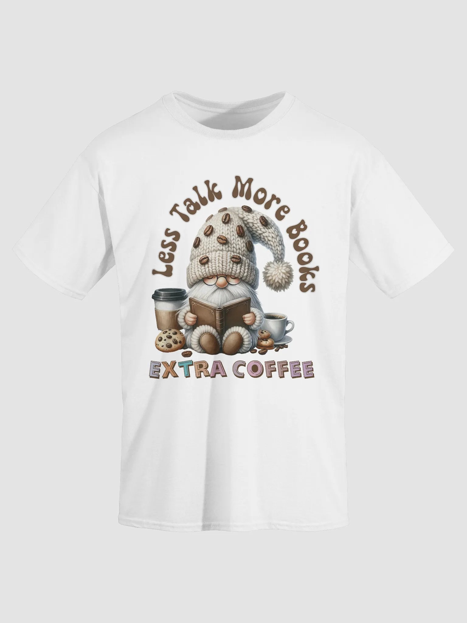 Coffee Gnome Booklover T-Shirt product image (1)