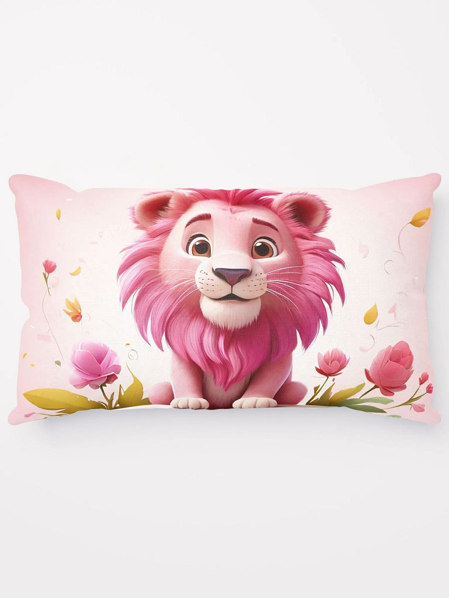 pink lion with flower and book product image (15)