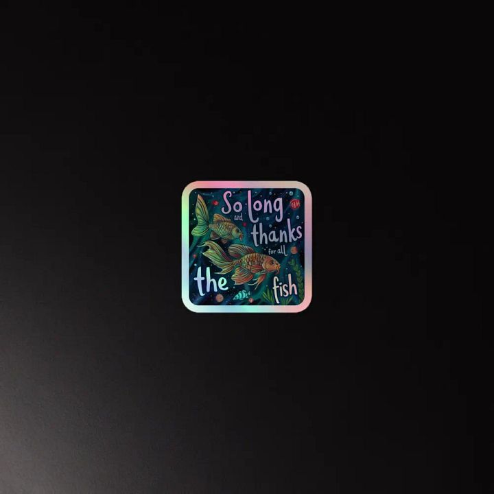 So Long - Classic Farewell Holographic Sticker product image (4)