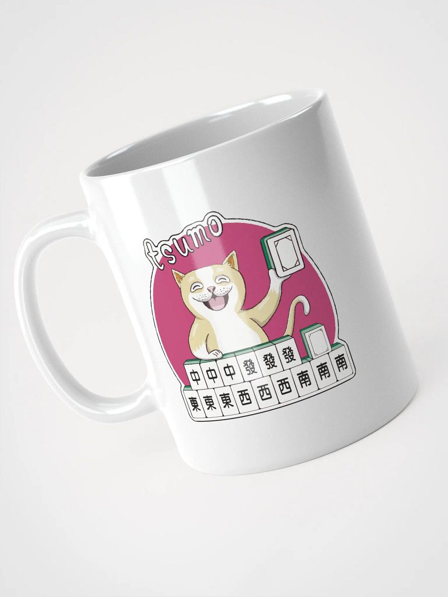 Mahjong cat got tsumo white coffee mug product image (5)