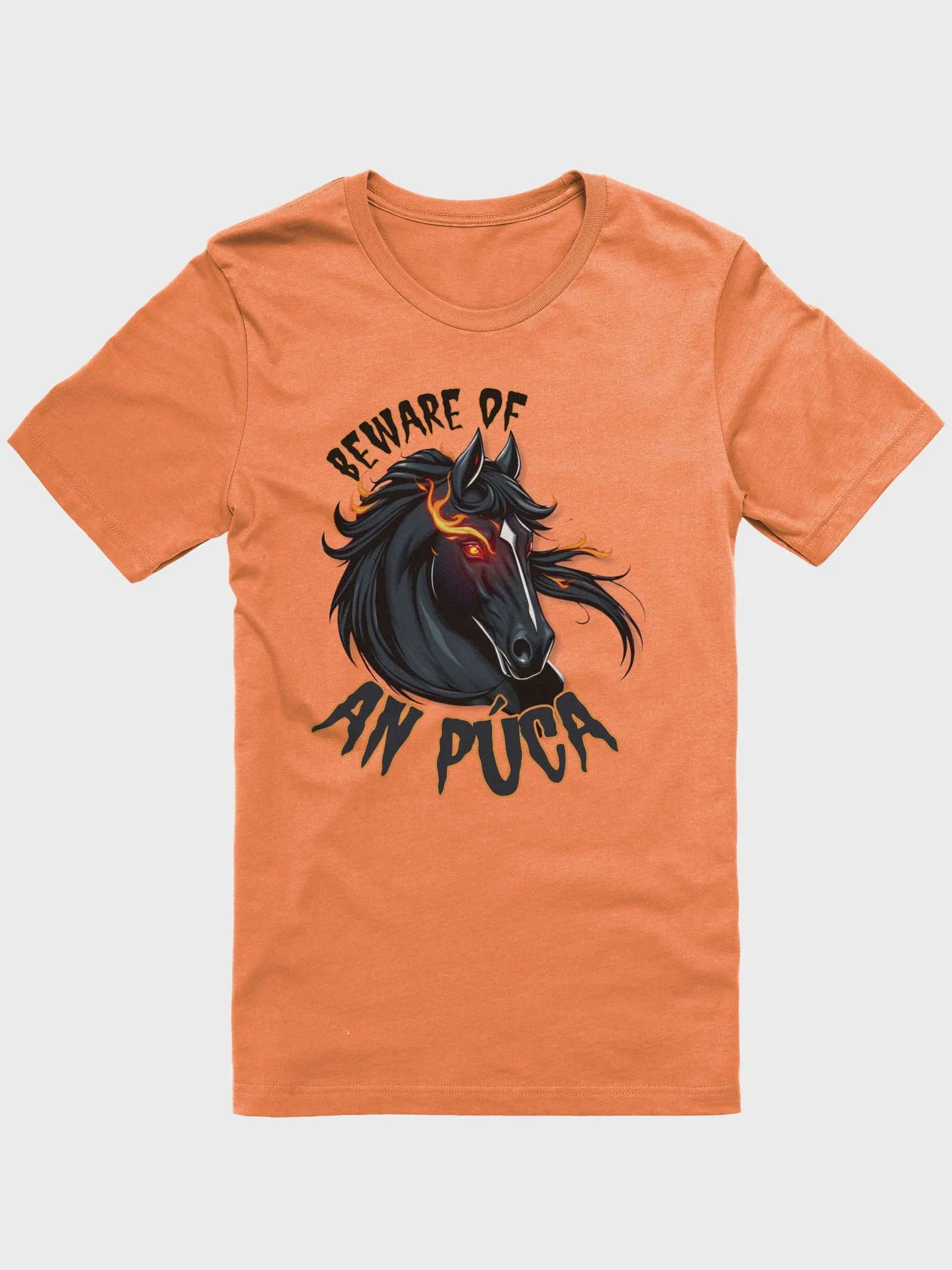 Beware of An Púca - Irish Samhain (Halloween) Supersoft T-shirt with Vintage-Feel Print product image (4)