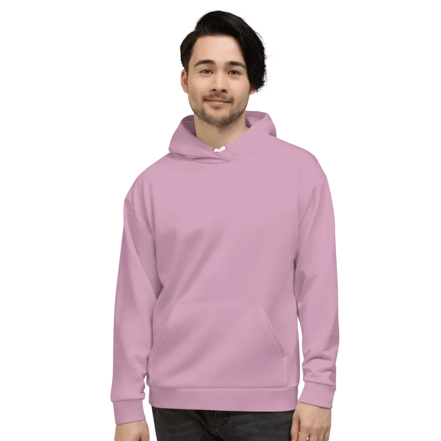 Plain Lilac Purple Soft Summer Unisex Recycled Polyester Heavyweight Premium Hoodie by Treasure Pie product image (3)