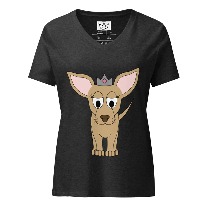 Princess Pup Women's Relaxed V-Neck Tee product image (1)