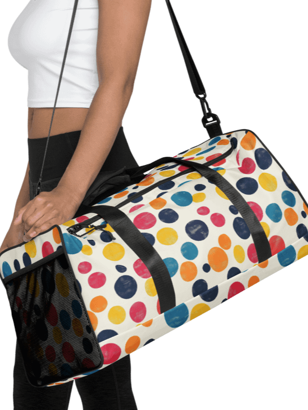 Polka Dot Illusion Vintage Retro Duffle Bag product image (1)