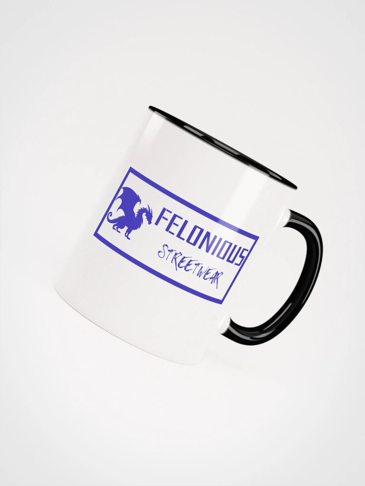 Felonious Streetwear Dragon Blue Logo Ceramic Mug product image (51)