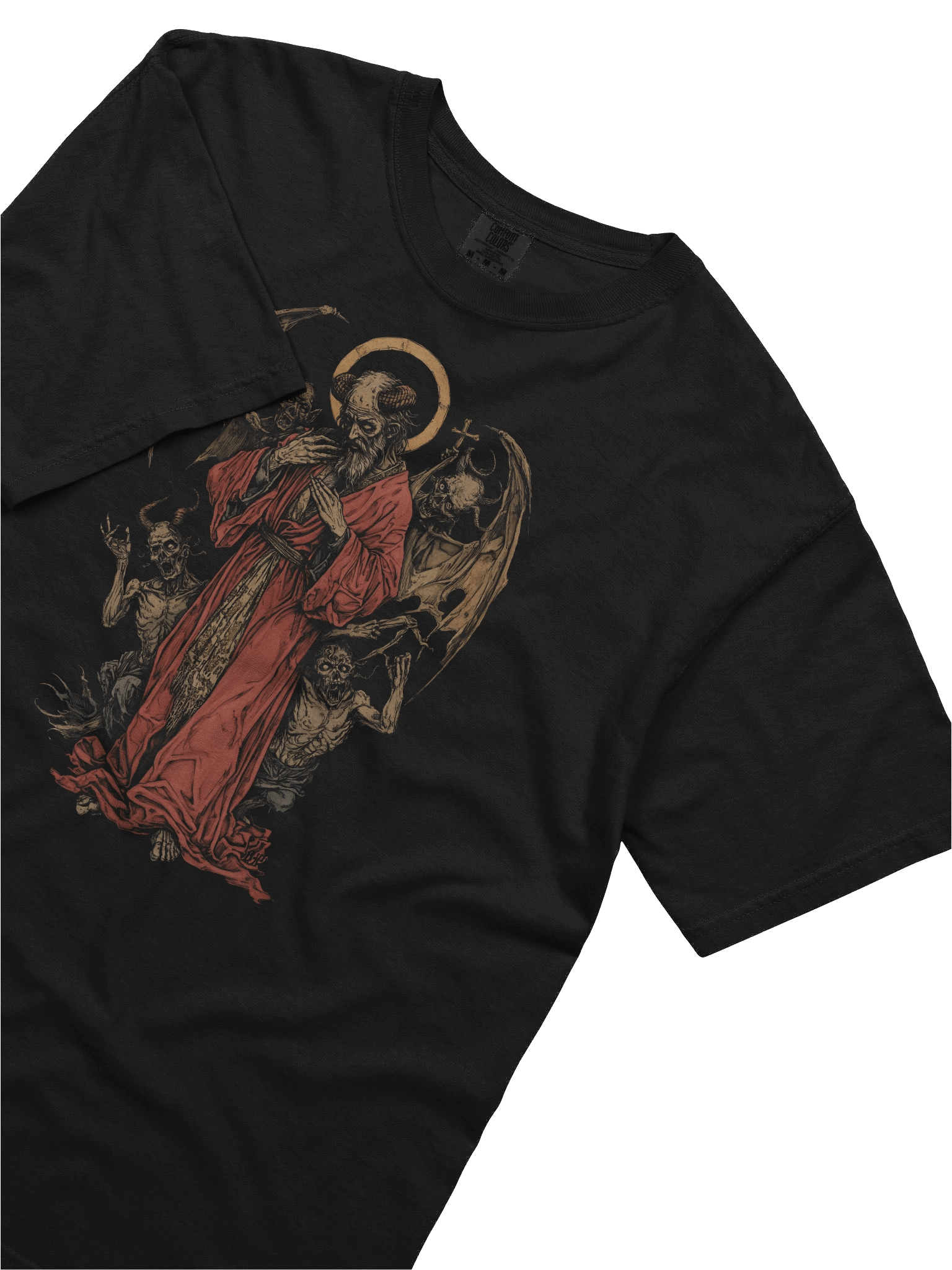 Demon Saint, Devil, Satan, Evil Dark Religious Temptation T-Shirt product image (5)