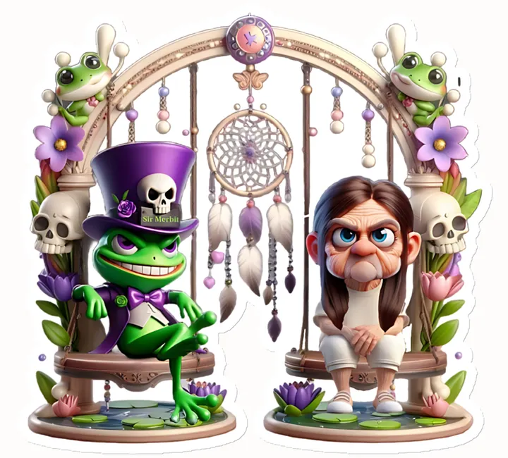 ''Merbit & Dreamy'' Die-Cut Magnet product image (6)