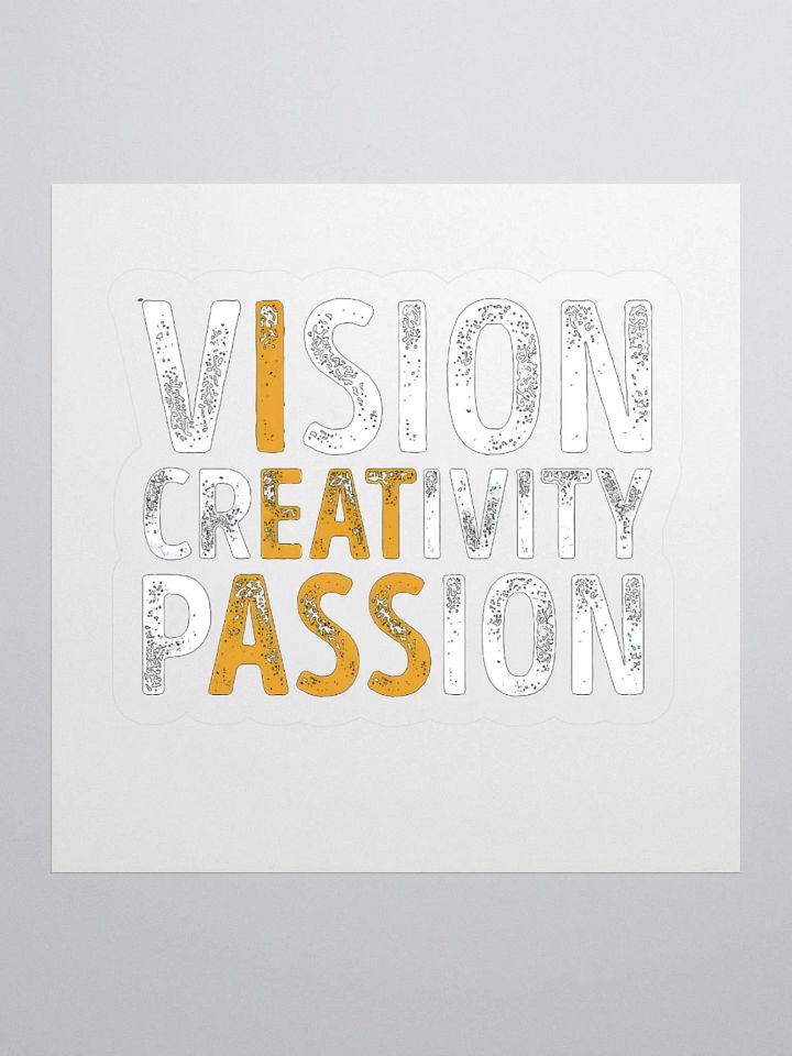 Vision Creativity Passion Sticker product image (1)