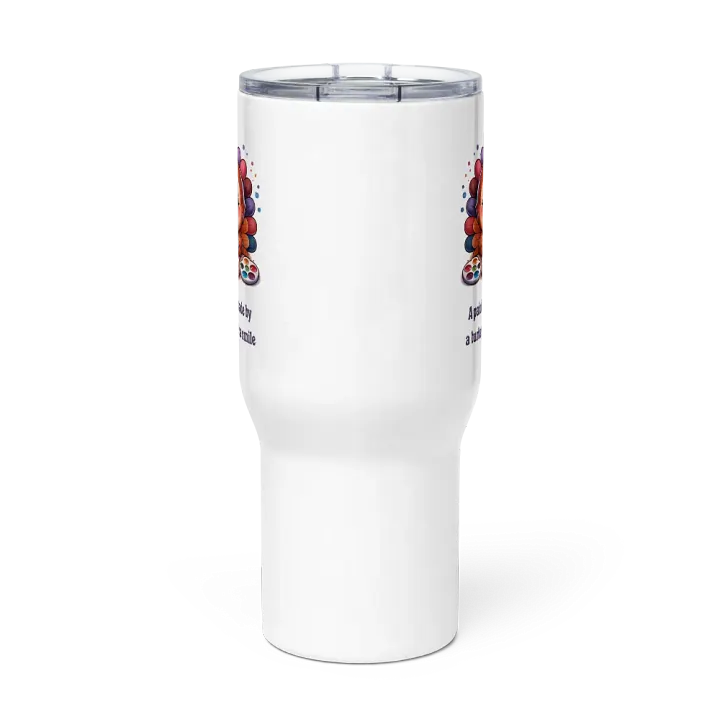 A Painting Made By A Turkey With A Smile Travel Mug product image (3)