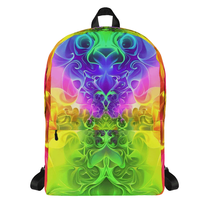 Rainbow Fractal Backpack - Fun Style & Function product image (1)