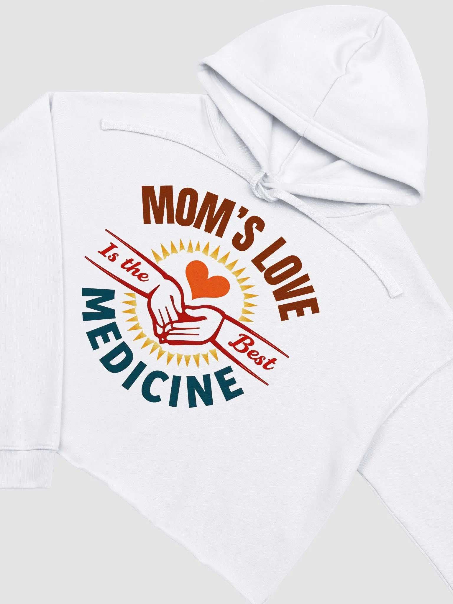 MOM'S LOVE Is the Best MEDICINE Crop Hoodie product image (14)