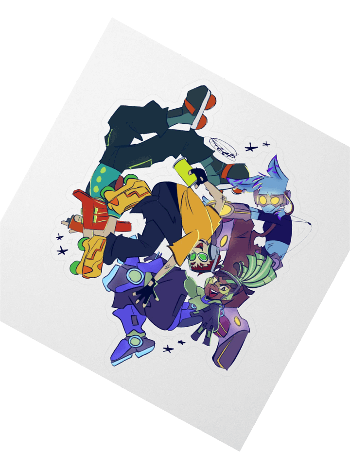 Game Guys on Skates sticker product image (2)