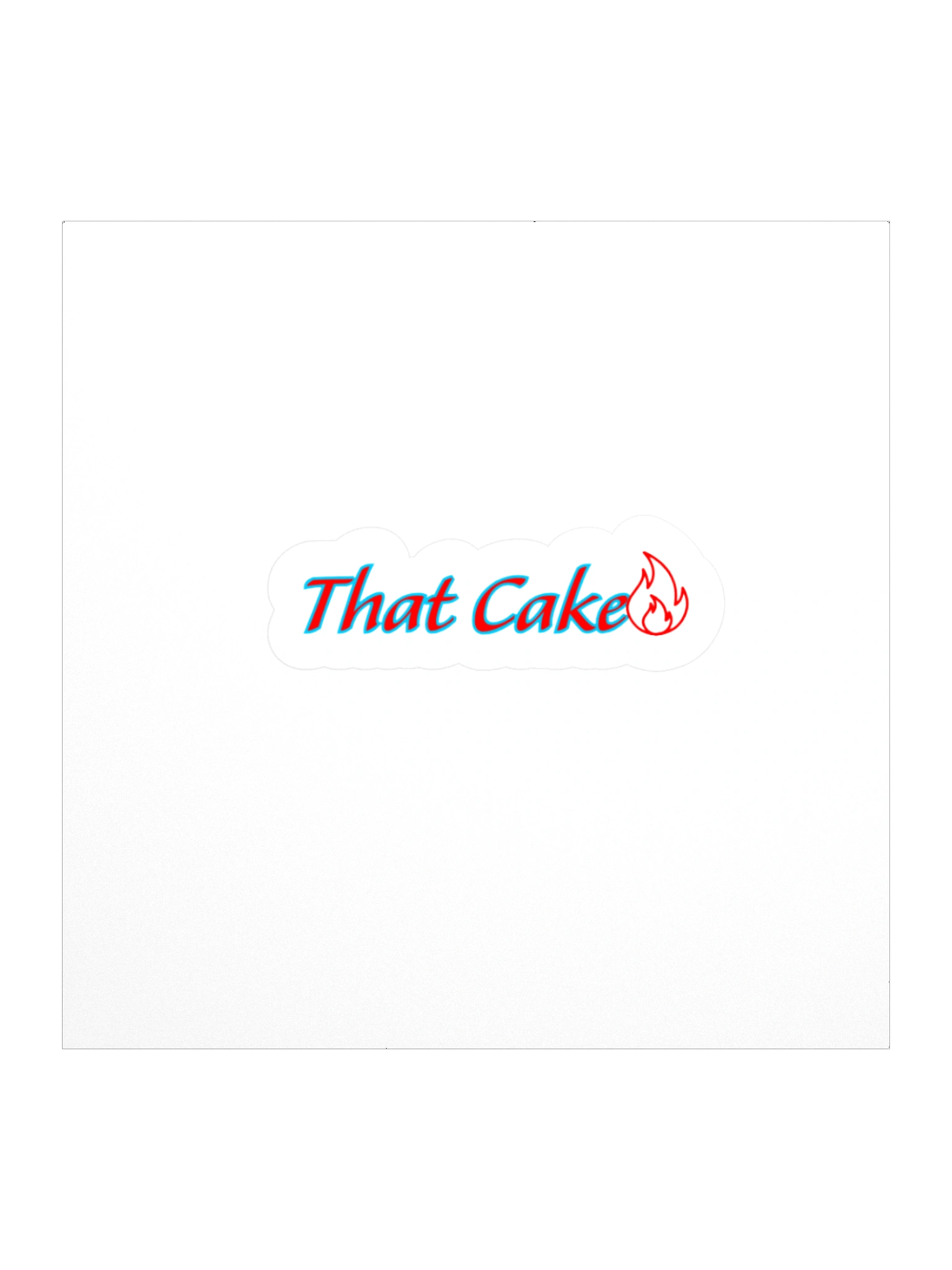 That Cake Fire Sticker product image (1)