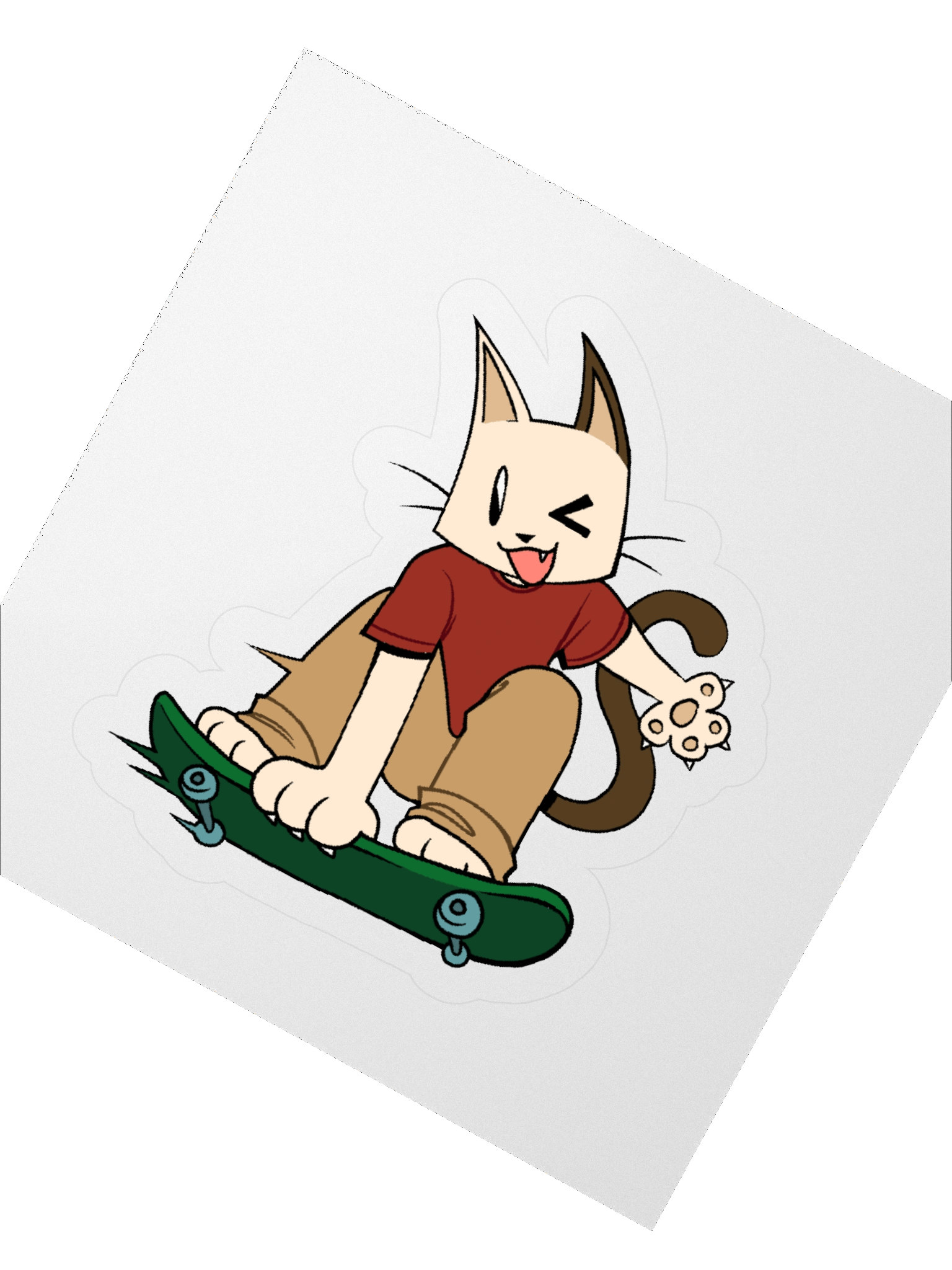 Skatie D. Cat sticker product image (2)